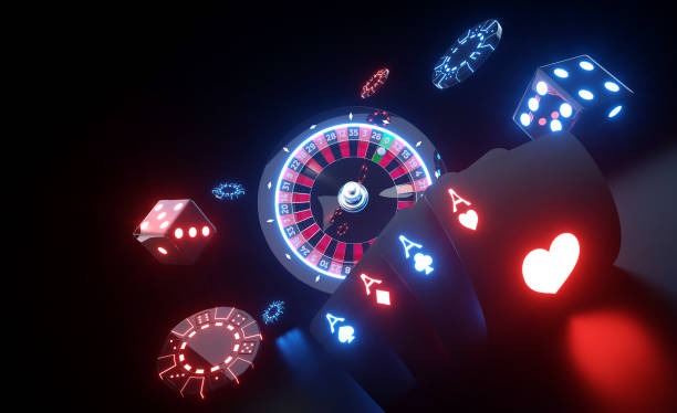 Live dealer casino table with multiple camera angles